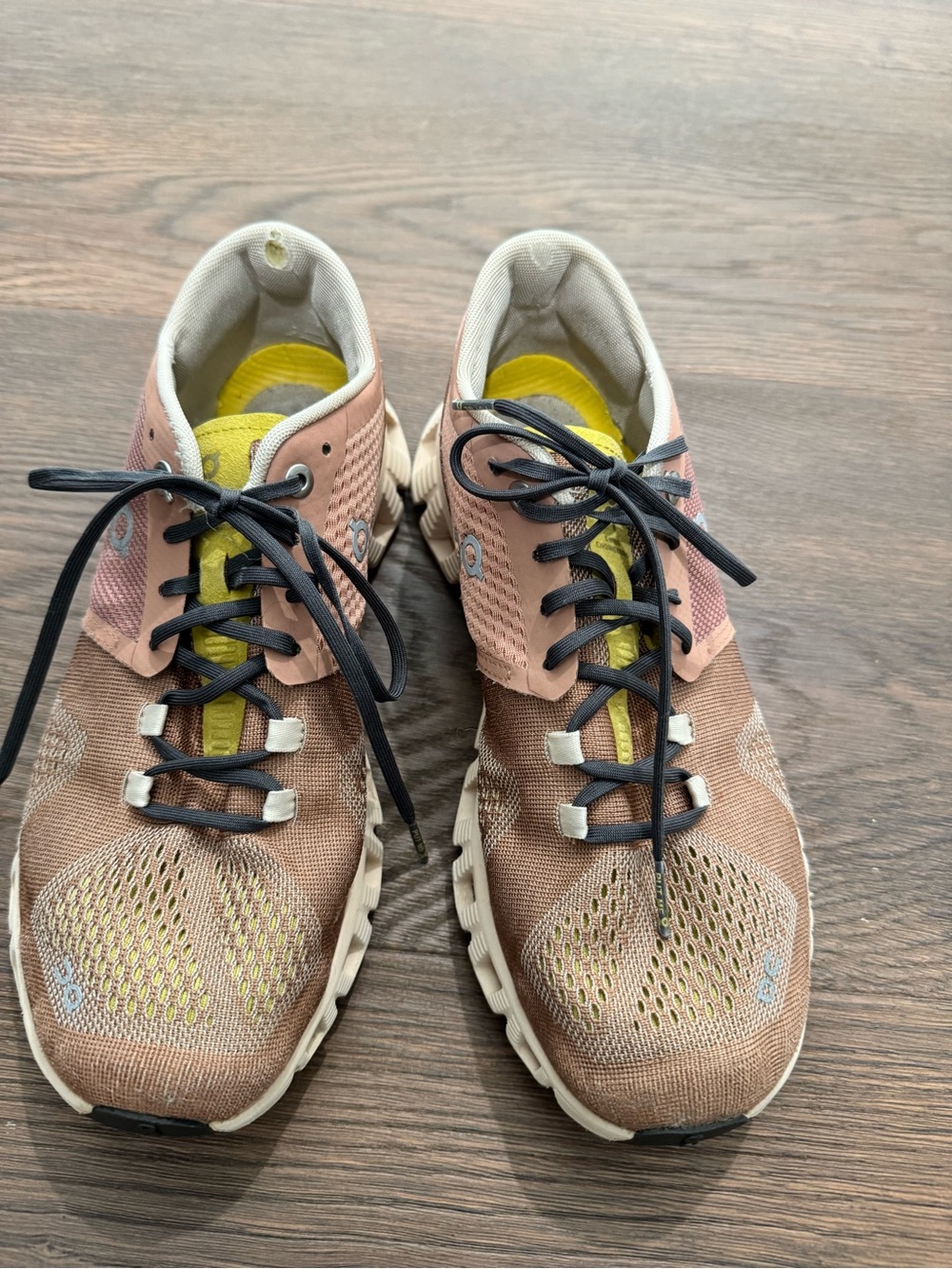 Women’s Pink and Yellow Lightweight Athletic Sneakers
